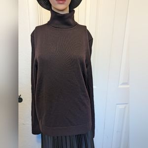 Calvin Klein women's size S soft purple turtleneck sweater .